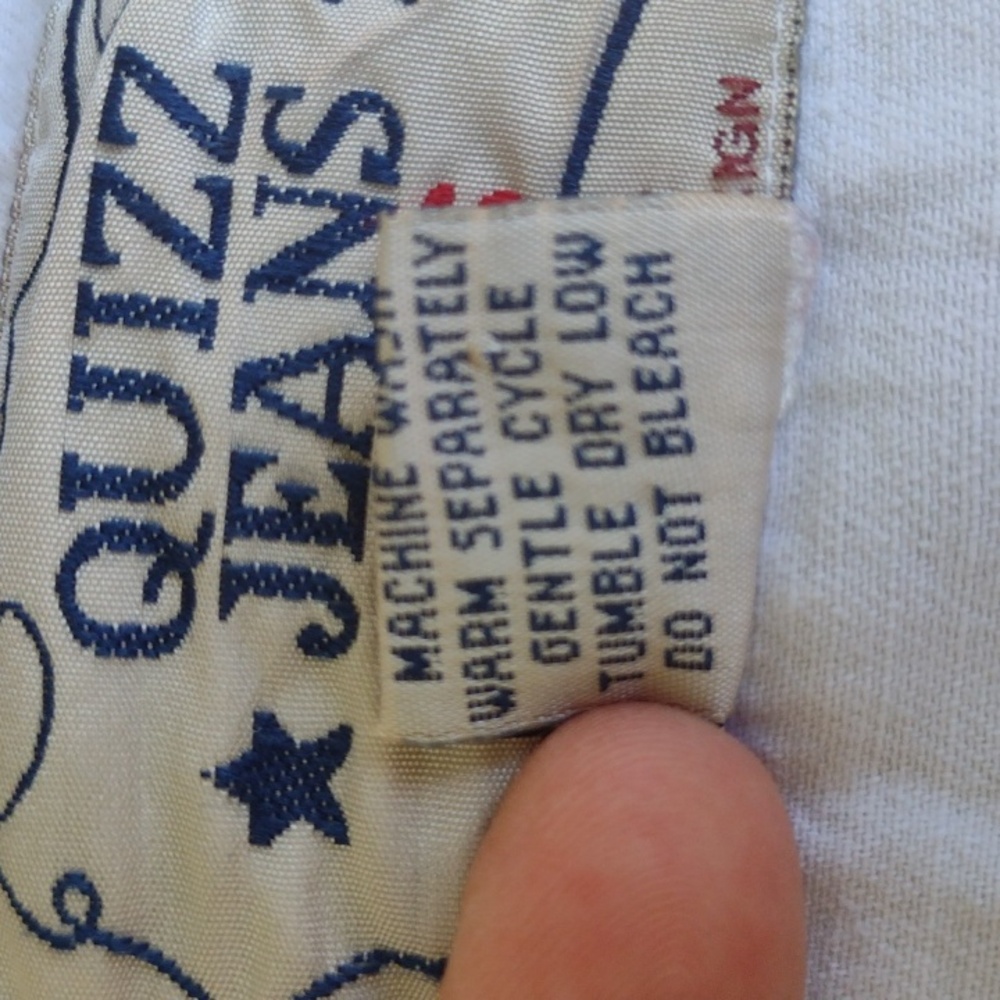 Worn Quizz Jeans Patriotic Stars and Stripes Button-up Cotton Shacket Women's 24 - Picture 10 of 11